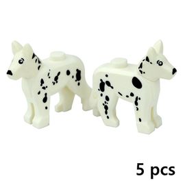 Blocs De Construction En Briques Pour Enfants,Animaux De Compagnie Créatifs,Zoo,Chien,Canard,Tortue,Pingouin,Chat,Cochon,?ufs,Oiseau,Lapin, - Type 5pcs Dog D
