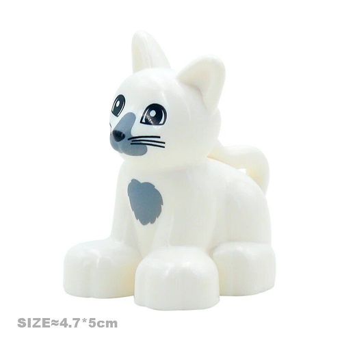 Animaux Grands Blocs De Construction Briques Accessoires Papillon Diable Poisson Rhino Aigle Cheval Crocodile Kangourou Zoo Jouets Pour Enfants - Type Kitten