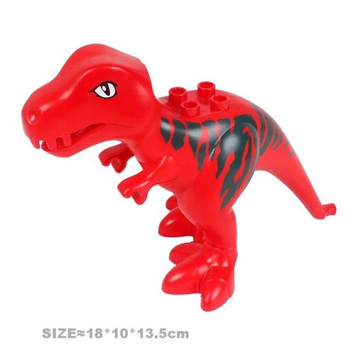 Animaux Grands Blocs De Construction Briques Accessoires Papillon Diable Poisson Rhino Aigle Cheval Crocodile Kangourou Zoo Jouets Pour Enfants - Type Red Tyrannosaurus