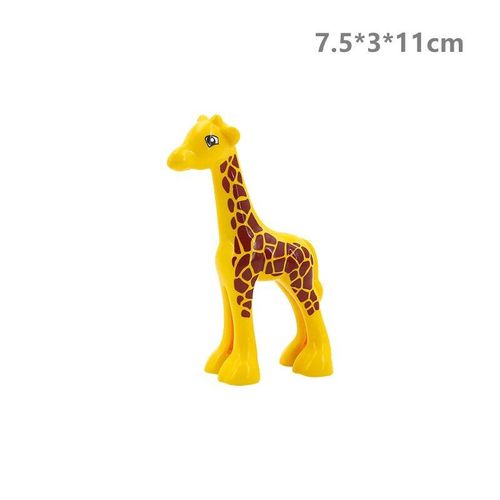 Blocs De Construction De Grande Taille,Animaux De La Forêt,Lion,Cerf,Panda,Bête,Jouets D'éveil Compatibles,Grands Blocs,Cadeaux Pour Enfants - Type Baby Giraffe