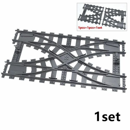 Rail De Train De Ville En Briques,Modèle De Jouet,Piste Souple,Incurvée Et Droite Pour Enfants,Cadeau Compatible Avec Toutes Les Marques De Chemin De Fer Leduo - Type Cn00095-A05