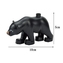 Blocs De Construction De Grande Taille,Chat Kangourou,Chien,Cochon,Lion,Baleine,Modèle,Accessoires,Ferme,Zoo,Jouets Animaux Pour Enfants - Type Bear