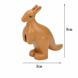 Blocs De Construction De Grande Taille,Chat Kangourou,Chien,Cochon,Lion,Baleine,Modèle,Accessoires,Ferme,Zoo,Jouets Animaux Pour Enfants - Type Kangaroo B
