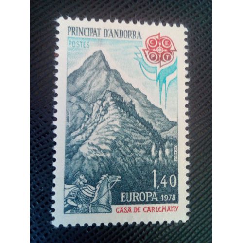 Timbre Andorre Yt 270 Massif 'maison De Charlemagne' 1978 ( 0040705 )