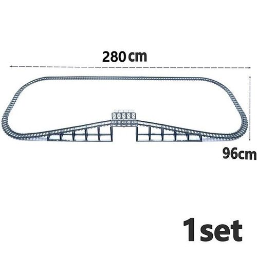 City Train Rail Rack Bricks Model Toy,Soft Track,Cruved And Straight,Cadeau Pour Enfants,Compatible Avec Toutes Les Marques De Chemin De Fer - Type Cn00031-B