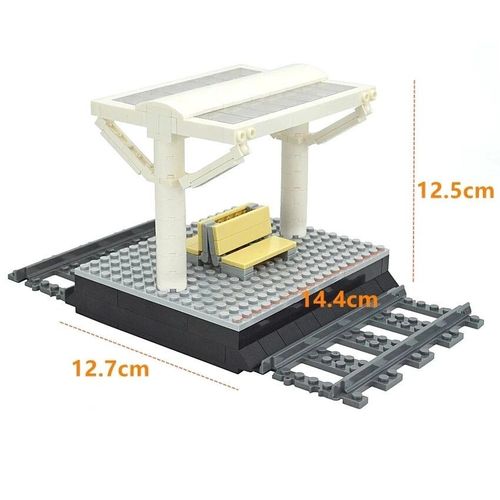 City Train Rail Rack Bricks Model Toy,Soft Track,Cruved And Straight,Cadeau Pour Enfants,Compatible Avec Toutes Les Marques De Chemin De Fer - Type B03