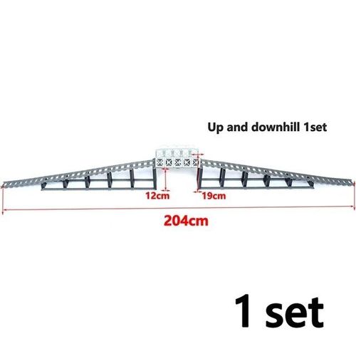 City Train Rail Rack Bricks Model Toy,Soft Track,Cruved And Straight,Cadeau Pour Enfants,Compatible Avec Toutes Les Marques De Chemin De Fer - Type Up And Down