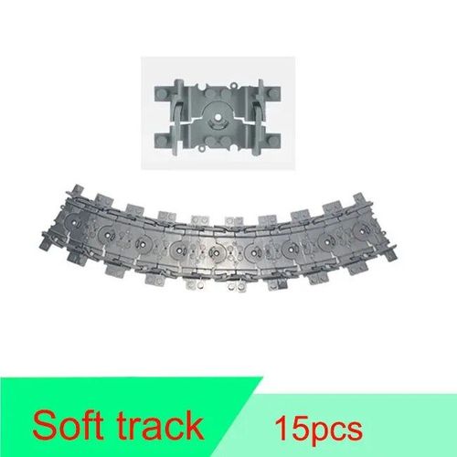 City Train Rail Rack Bricks Model Toy,Soft Track,Cruved And Straight,Cadeau Pour Enfants,Compatible Avec Toutes Les Marques De Chemin De Fer - Type Soft Track 15pcs