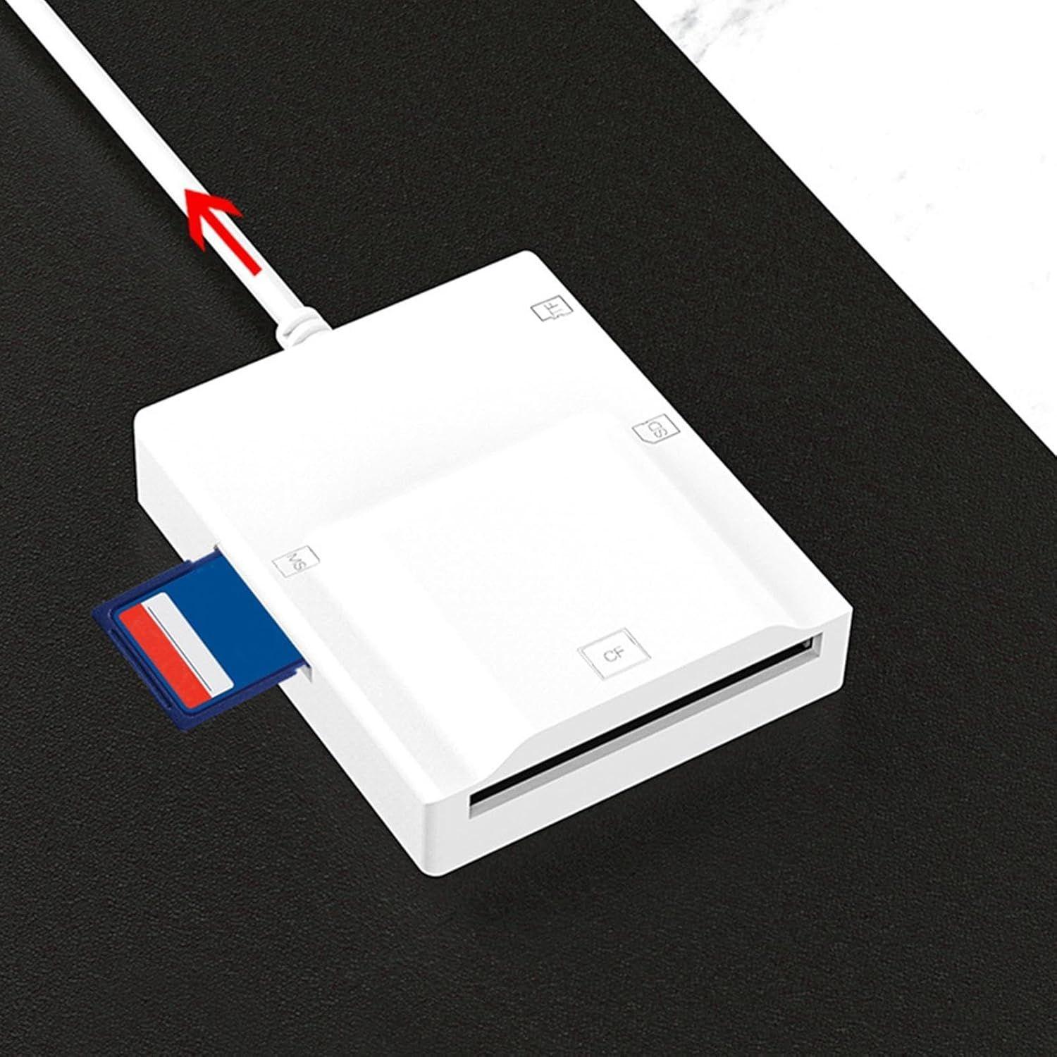 Blanc Adaptateur de carte mmoire, lecteur de carte USB C - ... - 2