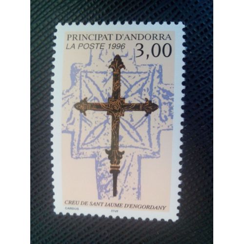 Timbre Andorre Yt 474 Art Religieux 1996 ( 0040705 )