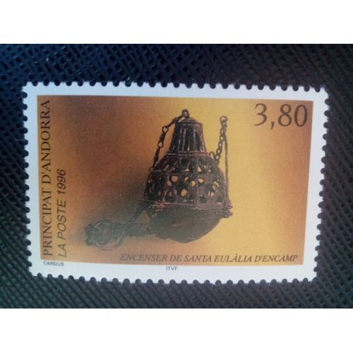 Timbre Andorre Yt 475 Art Religieux 1996 ( 0040705 )