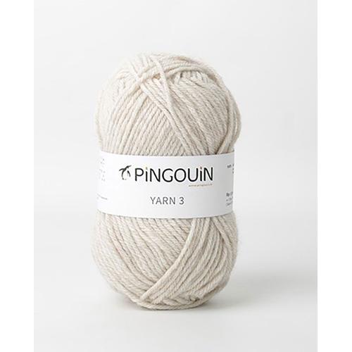 Pingouin - Pelote De Laine Pingo Yarn 3 De 50g - Laine À Tricoter - 80% Acrylique,20% Laine - Aiguille N°5 - Couleur Beige Chine