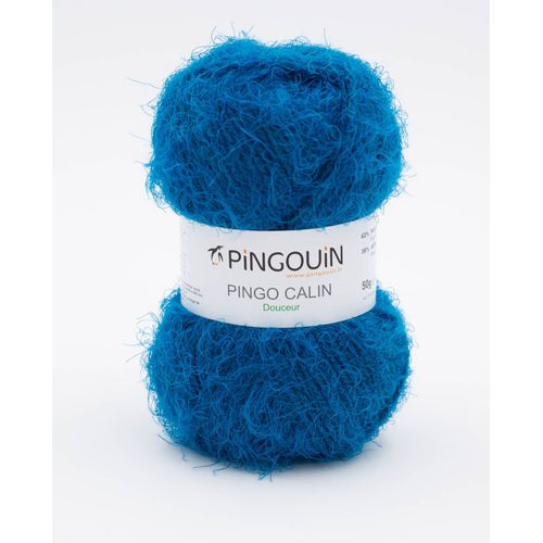 Pingouin - Pelote De Laine Pingo Calin De 50g - Laine À Tricoter - 38% Acrylique,62% Polyamide - Aiguille N°5 - Couleur Bleu Canard