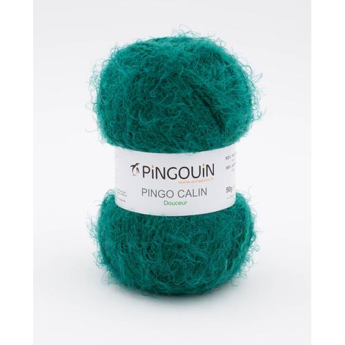 Pingouin - Pelote De Laine Pingo Calin De 50g - Laine À Tricoter - 38% Acrylique,62% Polyamide - Aiguille N°5 - Couleur Vert Emeraude