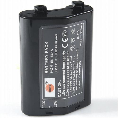 DSTE® EN-EL4A de remplacement Li-ion Batterie pour Nikon EN-EL4, EN-EL4A, D2, D2H, D2Hs, D2X, D2Xs, D3, D3S, D3X, F6, MB-D10