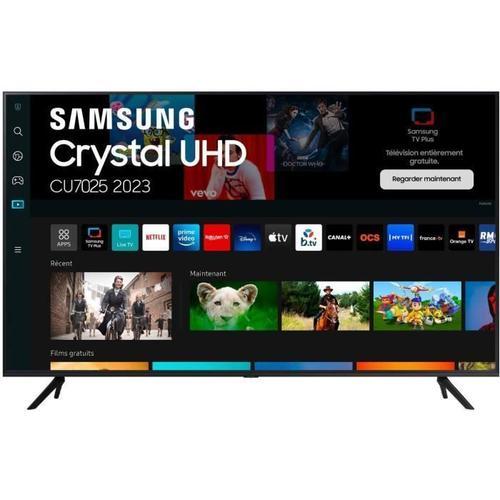 TV 50" Samsung Crystal 50CU7025 125 cm 4K UHD Smart TV Noir 2023