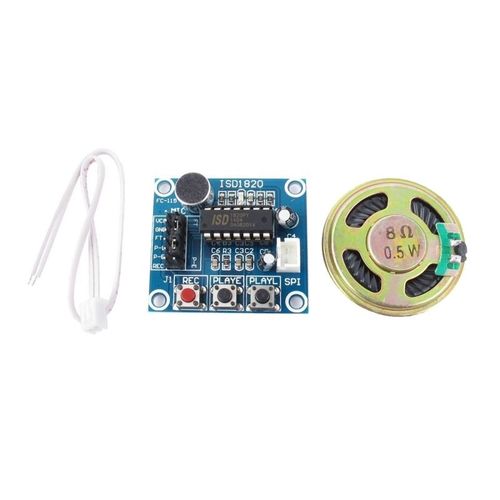 Isd1820 Module De Lecture D'enregistrement Sonore Avec Haut-Parleur-Wewoo