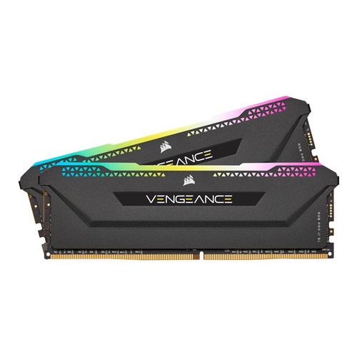 CORSAIR Vengeance RGB PRO SL - DDR4 - kit - 16 Go: 2 x 8 Go - DIMM 288 broches - 3200 MT/s / PC4-25600 - CL16 - 1.35 V - mémoire sans tampon - non ECC - noir