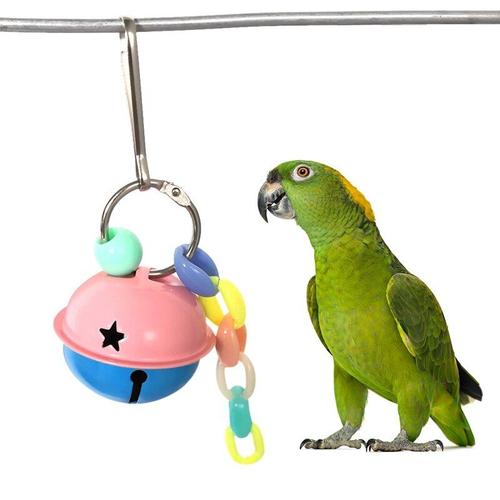 Clochette suspendue pour perroquets, Cage à oiseaux, jouet et accessoires  pour perroquets, interactif et amusant Bo818