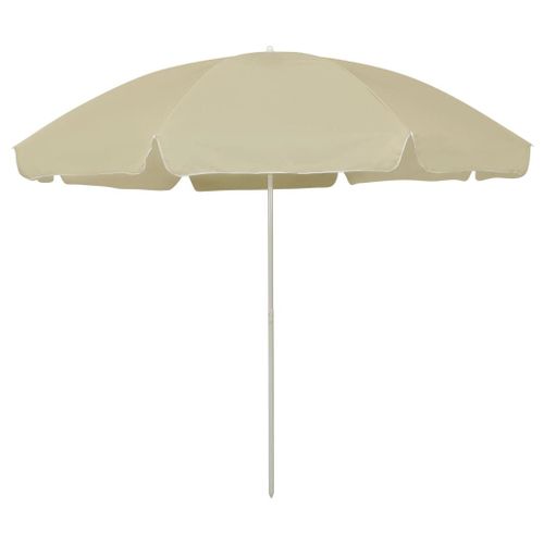 Vidaxl Parasol De Plage Jaune Sable 300 Cm