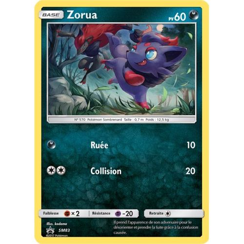 Pokemon Legendes Brillantes Zorua Pv 60 Promo Sm83