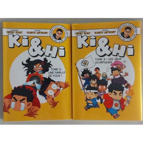 Lot 2 Manga De Kevin Tran Collection Ki & Hi : Tome 2 - Une Famille De Fous + Tome 3 - Les Jeux Olympiques