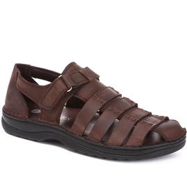 Pavers Homme Sandales Spartiates En Cuir Taille 42 Couleur Marron