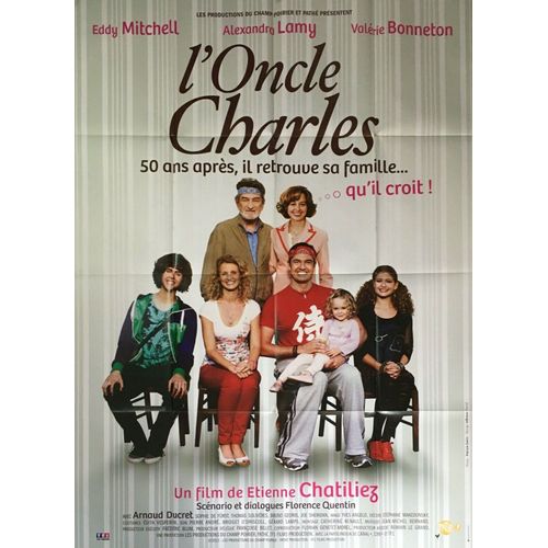 L'oncle Charles - Affiche Originale De Cinéma - Format 120x160 Cm - Un Film De Étienne Chatiliez Avec Eddy Mitchell, Valérie Bonneton, Alexandra Lamy, Arnaud Ducret, Thomas Solivéres - Année 2012