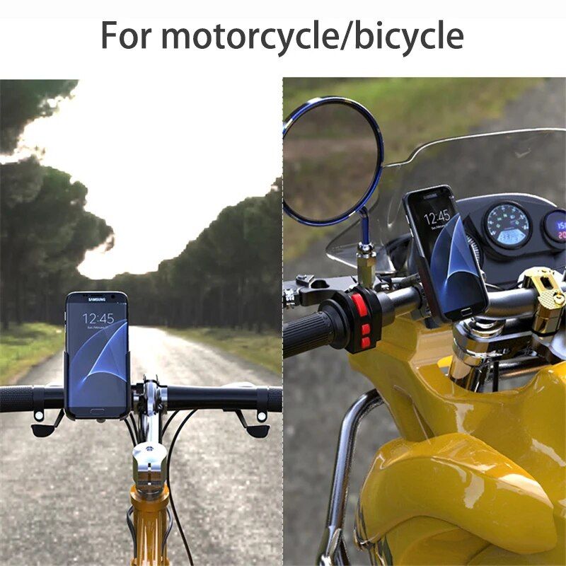 Support De Tlphone Portable Pour Moto Et Vlo,Avec Rtrovi... - 3
