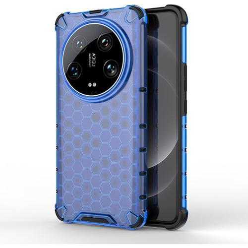 Coque Pour Xiaomi 14 Ultra Housse, Étui De Caoutchouc Tpu Souple Antichoc En Silicone Renforcer La Version Avec Quatre Angles Protection De La Caméra , Bleu