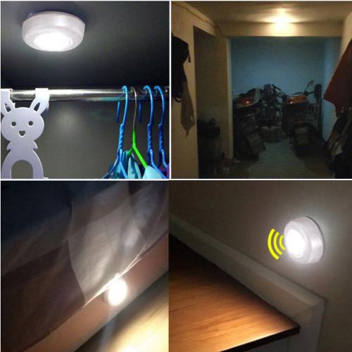 Lampe sous-meuble LED COB avec autocollant adhésif, sans fil, veilleuse  murale pour chambre à coucher