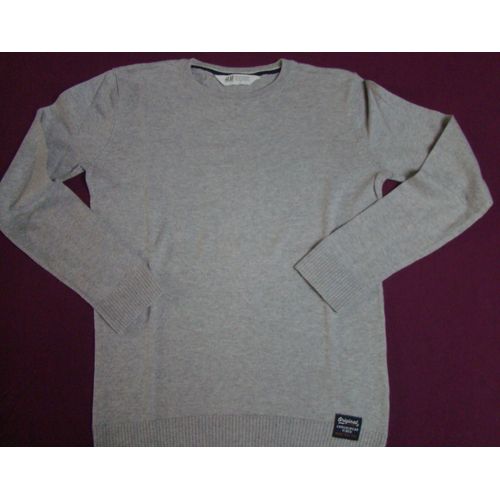 Pull Fin Gris Clair H&m 10 Ans