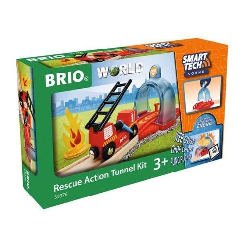 Brio World Portique Smart Tech Sound Pompier - Accessoire Stem Pour Circuit De Train En Bois - Ravensburger - Des 3 Ans - 33976