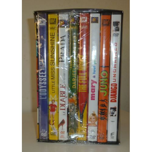 Coffret 8 Films Dvd En Édition Spécial - Little Miss Sunshine + A Bord Du Darjeeling Limited + Juno + The Full Monty + Mary À Tout Prix + Le Diable S'habille En Prada + L'odyssée De Pi + Django