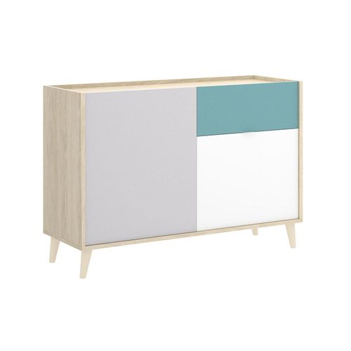 Buffet Bica - 2 Portes & 1 Tiroir - Multicolores