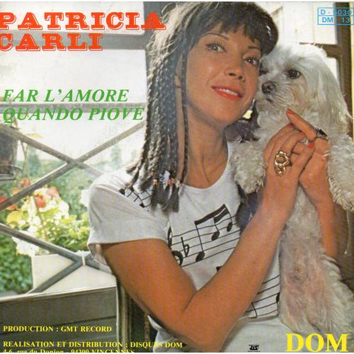 45 Tours Patricia Carli - Tu Pars - Far L'amore Quando Piove -