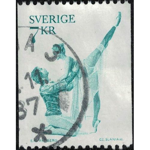 Suède 1975 Oblitéré Used Danseurs De Ballet Roméo Et Juliette Su