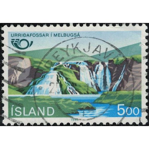 Islande 1983 Oblitéré Used Chutes D'urrida Falls Su