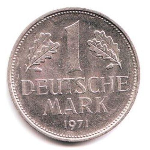 Pièce 1 Deutsch Mark Allemagne - 1971 F