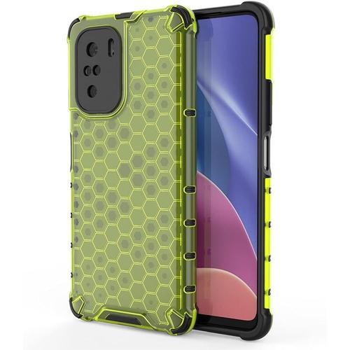 Coque Pour Xiaomi Poco F3 Housse, Étui De Protection En Caoutchouc Tpu Souple Antichoc En Silicone Renforcer La Version Avec Quatre Angles Protection De La Caméra - Vert