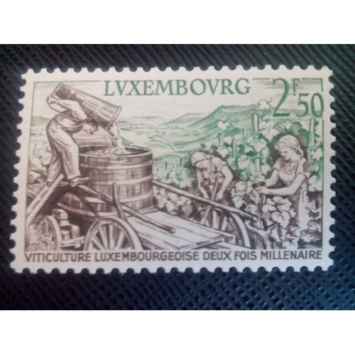 Timbre Luxembourg Yt 552 Moselle Viticulture 1958 ( 0060705 )