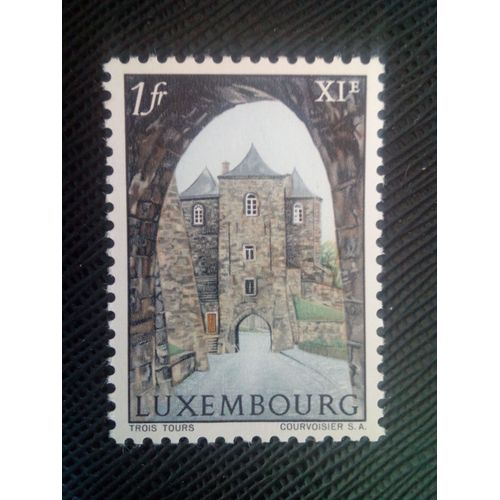 Timbre Luxembourg Yt 621 Porte Des Trois Tours, Xie Siècle 1963 ( 0060705 )