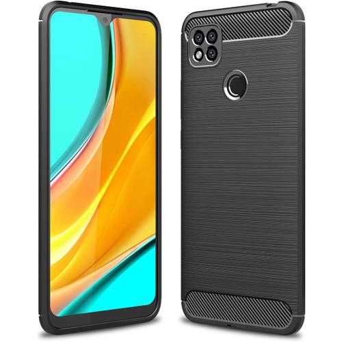 Coque Pour Xiaomi Redmi 9c. Conception De Manchon En Silicone Souple Et Mince, Antichoc Et Durable, Coque Etui Pour Xiaomi Redmi 9c.Noir