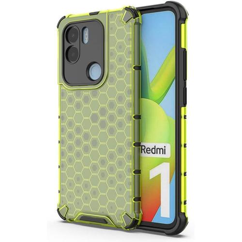 Coque Pour Xiaomi Redmi A1+ Plus/Redmi A2+ Plus Housse, Étui De Caoutchouc Tpu Souple Antichoc En Silicone Renforcer La Version Avec Quatre Angles Protection De La Caméra - Vert