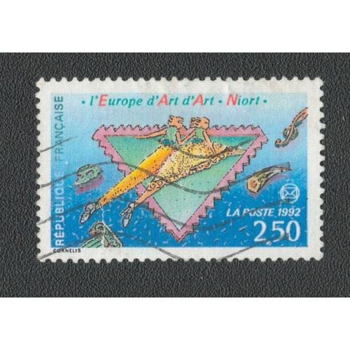 Timbre 1992 - L'europe D'art D'art-Niort 2,50 - Multicolore