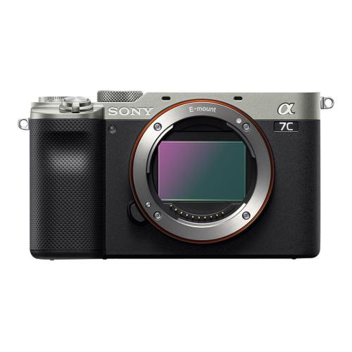 Sony a7C ILCE-7C - Appareil photo numérique - sans miroir - 24.2 MP - Cadre plein - 4K / 30 pi/s - corps uniquement - Wireless LAN, NFC, Bluetooth - argent