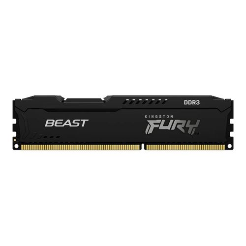 Kingston FURY Beast - DDR3 - kit - 16 Go: 2 x 8 Go - DIMM 240 broches - 1600 MHz / PC3-12800 - CL10 - 1.5 V - mémoire sans tampon - non ECC - noir
