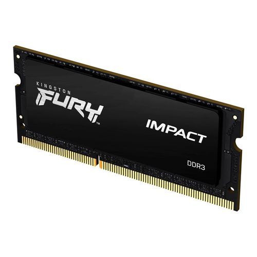 Kingston FURY Impact - DDR3L - module - 8 Go - SO DIMM 204 broches - 1866 MHz / PC3L-14900 - CL11 - 1.35 / 1.5 V - mémoire sans tampon - non ECC - noir