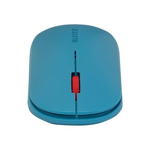 Leitz Cosy SureTrack - Souris - droitiers et gauchers - 3 boutons - sans fil - 2.4 GHz, Bluetooth 3.0, Bluetooth 5.0 LE - récepteur sans fil USB