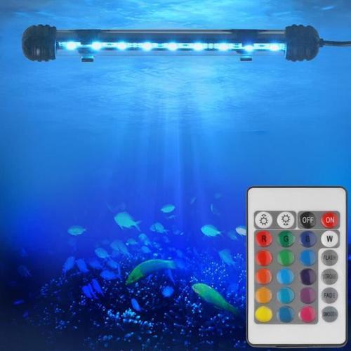 2W Lampe Tube Eclairage Lumière aquarium LED RVB 100-240V pour Aquarium  Poisson